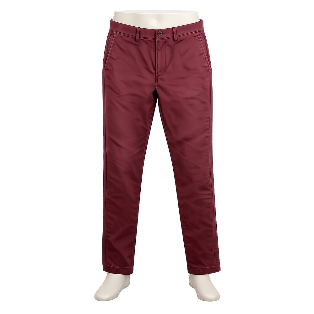 J.Crew Men's Broken-In Urban Slim Burgundy Chinos –  Size 33x30
